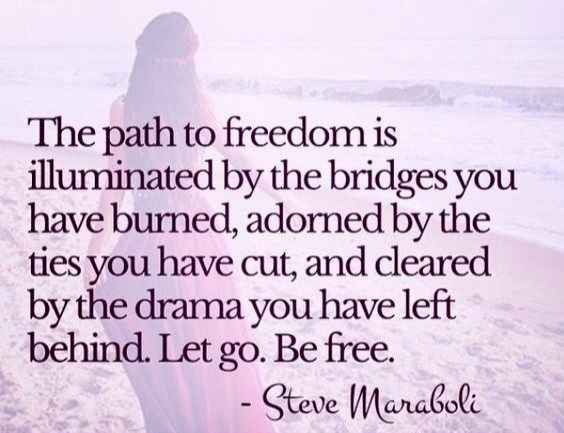 The path to freedom…
